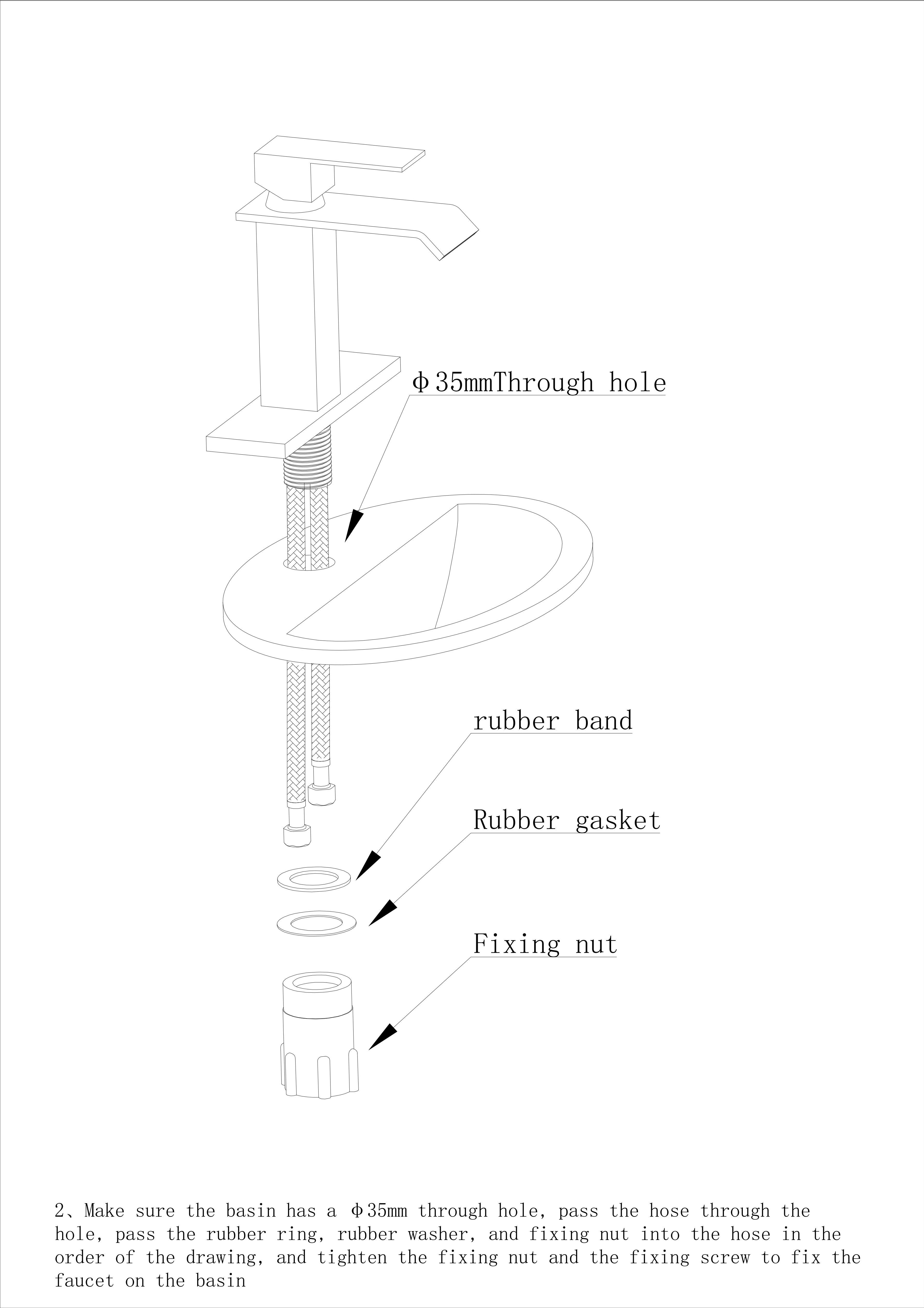 Basin Faucet Installation Details