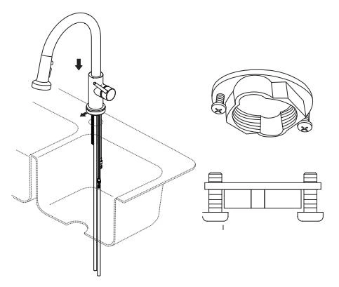 Pull Down Kitchen Sink Faucet Installation & Care Manual