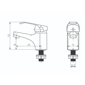 Brass Cold water faucet single cold taps