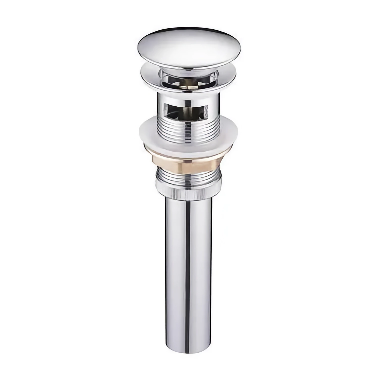 Click Clack Basin Waste in Solid Brass - Custom Color Manufacturing