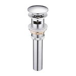 Click Clack Basin Waste in Solid Brass - Custom Color Manufacturing