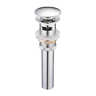 Click Clack Basin Waste in Solid Brass - Custom Color Manufacturing