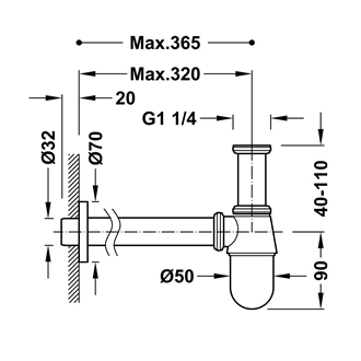 Custom Finish Brass Siphon Brass Bottle Trap Direct from Factory for European Market