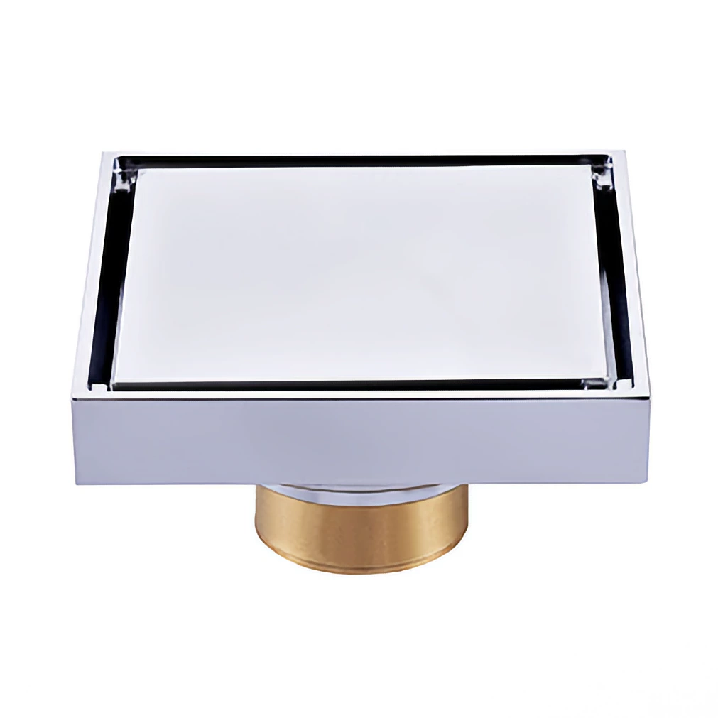 Brass Bathroom Floor Drain - Available in Custom Finishes