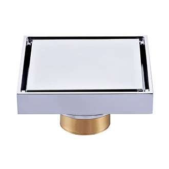 Brass Bathroom Floor Drain - Available in Custom Finishes