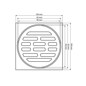 European Wholesale steel Bathroom Floor Drains with Color Options
