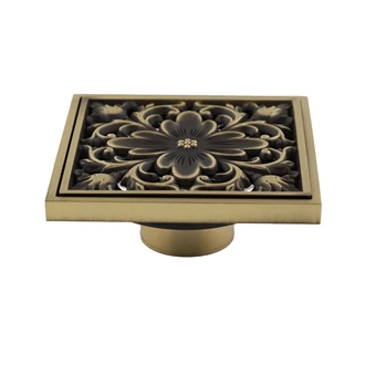 Premium Brass Floor Drain with Extensive Custom Color Palette