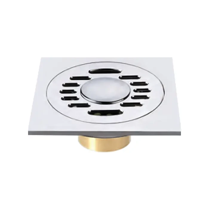 Brass Floor Drain for Modern Bathrooms - Customize Your Color