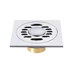 Brass Floor Drain for Modern Bathrooms - Customize Your Color