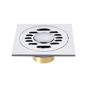 Brass Floor Drain for Modern Bathrooms - Customize Your Color