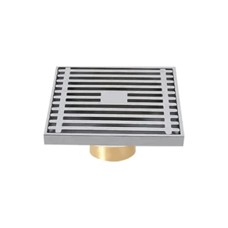 Elegant Brass Shower Floor Drain - Choose Your Perfect Color