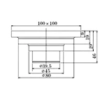 Bulk Order Brass Floor Drains with Color Matching Service
