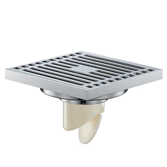 Durable Brass floor Drains with Customizable Color Grates