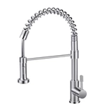 Wholesale Stainless Steel Pull Out Kitchen Tap - Hot & Cold, Deck Mounted, Spring