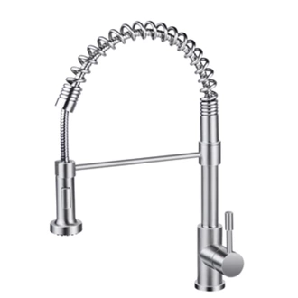 Wholesale Stainless Steel Pull Out Kitchen Tap - Hot & Cold, Deck Mounted, Spring