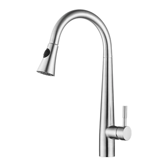 Stainless Steel Kicthen Faucet with Anti-Clog Sprayer – Deck Mounted & Durable Finish