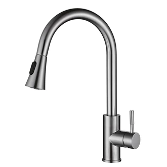 Stainless Steel Faucet with Quick-Connect Hose – Commercial Kitchen & Easy Installation kitchen faucet