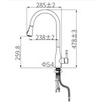 Anti-Clog Sprayer Pull-Down Sprayer Stainless Steel Kitchen faucet mixer taps
