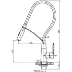 Bulk Order: European Standard Hot Cold Pull Out Kitchen Faucet with Spring, Stainless steel