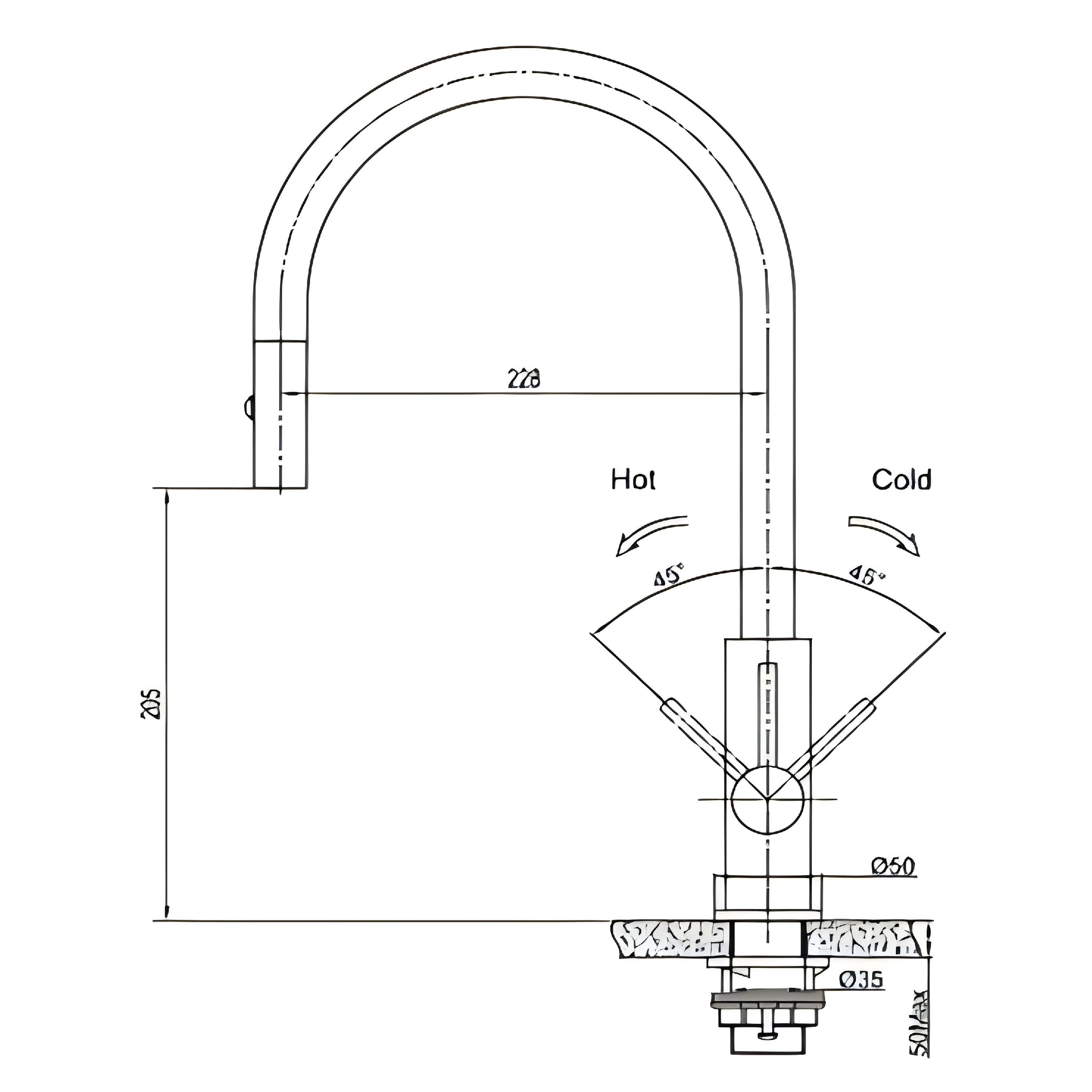 Stainless Steel Kitchen Faucet – Heavy-Duty Pull-Down Sprayer for Kitchen Sinks