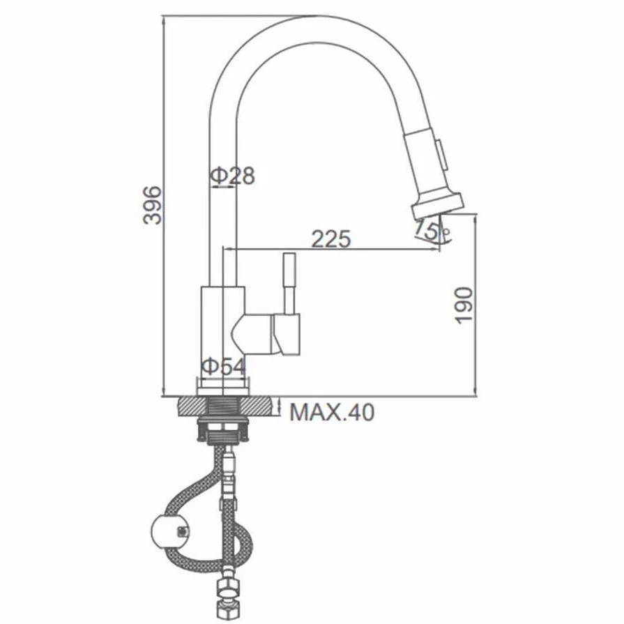 Corrosion-Resistant Stainless Steel Faucet – Deck Mounted & Easy-Install