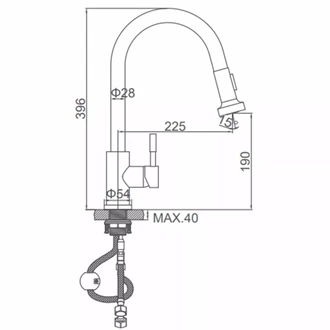 Corrosion-Resistant Stainless Steel Faucet – Deck Mounted & Easy-Install