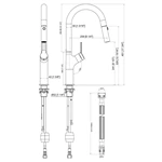 Stainless Steel kitchen Faucet for Heavy Use – Commercial Pull-Down Sprayer & Easy Maintenance