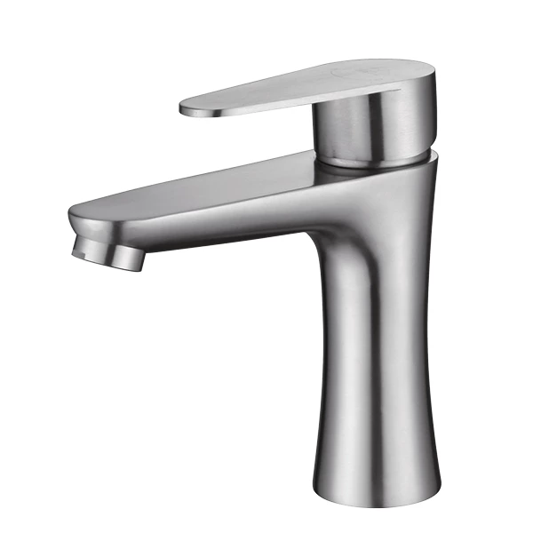 Durable Stainless Steel Deck Mount Bathroom Sink Faucet - Single Control