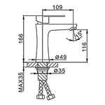 Durable Stainless Steel Deck Mount Bathroom Sink Faucet - Single Control