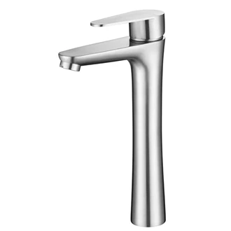 Project-Ready Stainless Steel Deck Mount Mixer - Single Lever Control