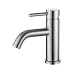High-End Stainless Steel Deck Mounted Sink Faucet - Single Hole Design