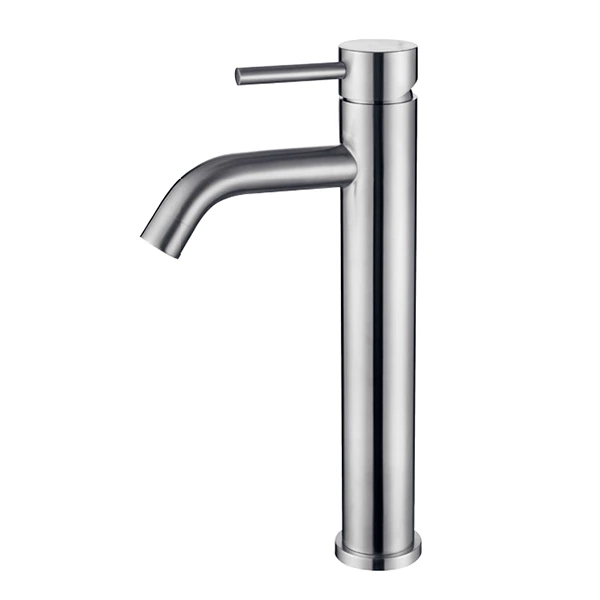 Premium Stainless Steel Deck Mount Bathroom Faucet - Single Lever Control