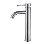 Premium Stainless Steel Deck Mount Bathroom Faucet - Single Lever Control