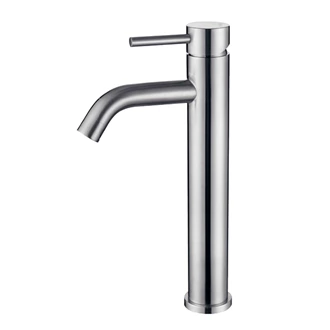 Premium Stainless Steel Deck Mount Bathroom Faucet - Single Lever Control