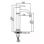 Premium Stainless Steel Deck Mount Bathroom Faucet - Single Lever Control