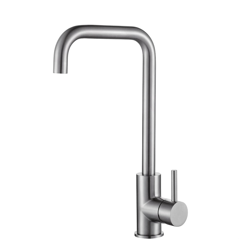 B2B suppliers of brushed stainless steel kitchen faucets deck mounted