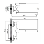 B2B Europe: Commercial Grade Stainless Steel Kitchen Tap with Pull Down Sprayer, Wall Mount
