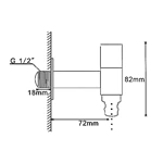 Brass Faucet Wall Mounted Bibcock Cold water faucet Garden faucet