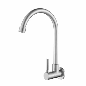 Brushed Nickel Stainless Steel Cold Only Sink Faucet kitchen taps