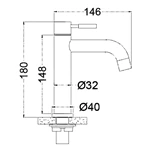 Stianless steel tap Cold water basin faucet bathroom taps