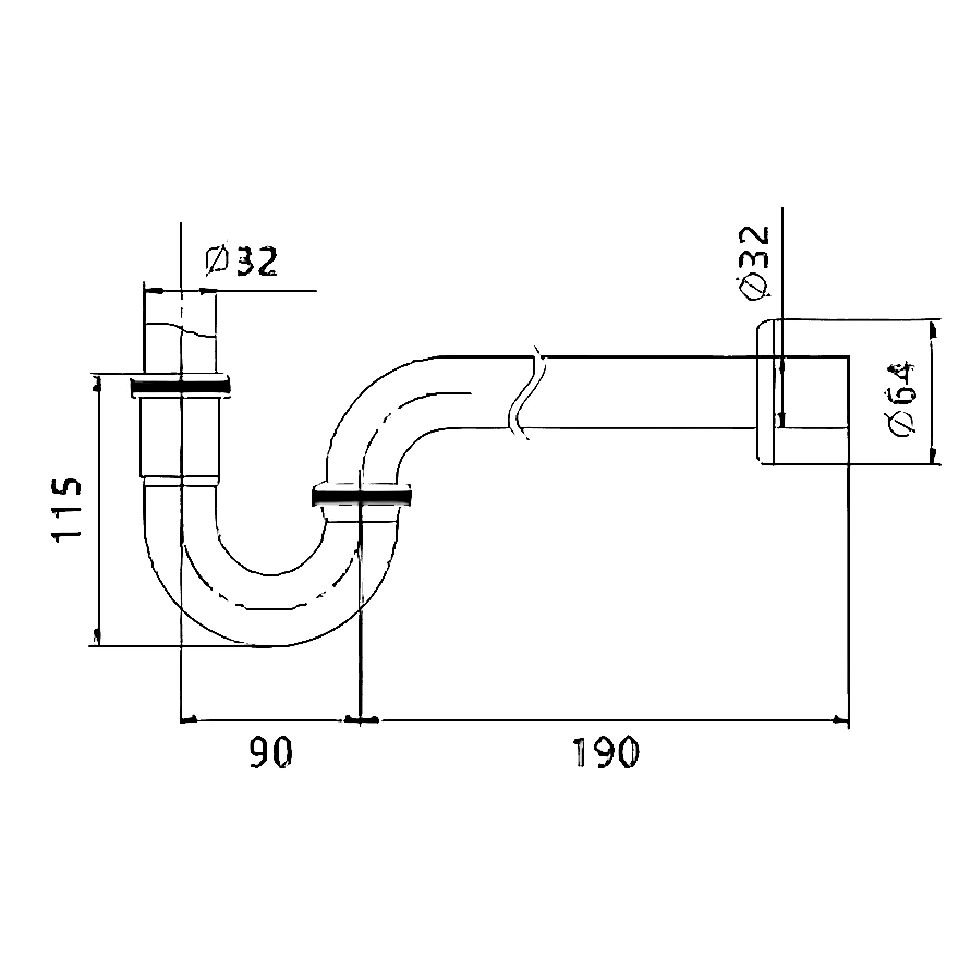 P-Trap for Bathroom Sinks - Bulk Purchase Europe
