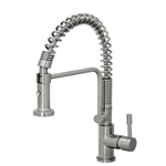 Wholesale Europe: Stainless Steel Pull Out Kitchen Faucet - Spring, Deck Mount