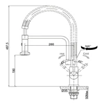 Wholesale Europe: Stainless Steel Pull Out Kitchen Faucet - Spring, Deck Mount