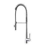 European Standard Stainless Steel Pull Out Kitchen Faucet - Deck Mount, Hot/Cold