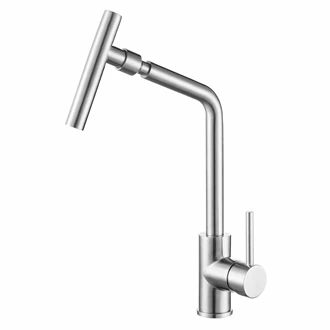 Supplier of Hot Cold Pull Out Kitchen Faucets - Stainless Steel, Spring, Deck Mount