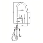Brushed stainless steel pull down kitchen tap wholesale Europe