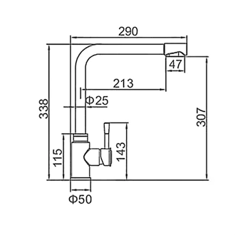 stainless steel hot cold kitchen tap deck mounted for bulk order discount Europe