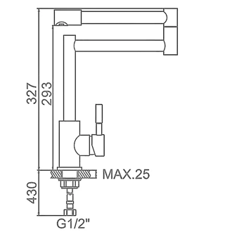 B2B kitchen tap suppliersdeck mounted stainless steel kitchen faucets