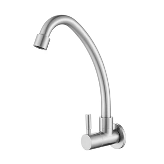 Easy Install Single Hole Stainless Steel Kitchen Faucet mixer taps