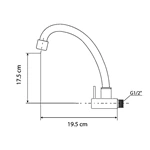 Easy Install Single Hole Stainless Steel Kitchen Faucet mixer taps